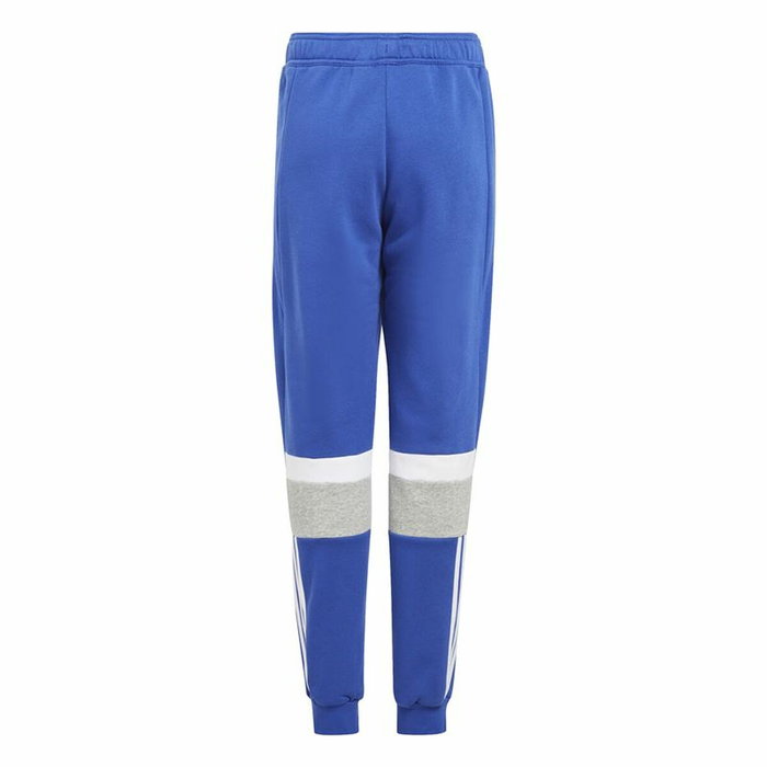 Pantalon de sport long Adidas 3 Bandas Tib Pt Infantil Bleu Unisexe