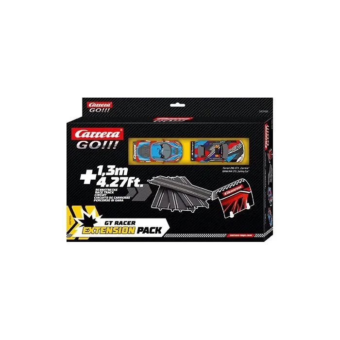 Carrera Kit d'Extension Circuit GO!!! - Set Extension 2 avec 2 Voitures GT Racer - Échelle 1:43 - Dès 6 ans