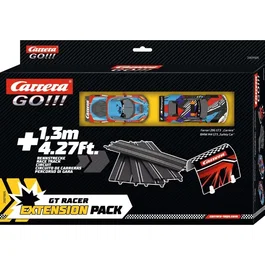 Carrera Kit d'Extension Circuit GO!!! - Set Extension 2 avec 2 Voitures GT Racer - Échelle 1:43 - Dès 6 ans