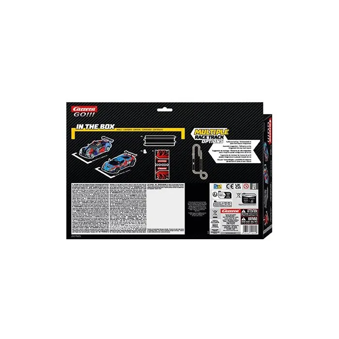Carrera Kit d'Extension Circuit GO!!! - Set Extension 2 avec 2 Voitures GT Racer - Échelle 1:43 - Dès 6 ans