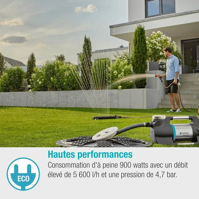 Gardena 5600 Silent+ Pompe d'arrosage de surface 900W Gardena 5600 Silent+ Pompe d'arrosage de surface 900W