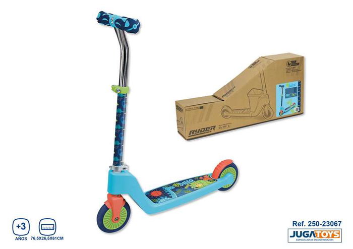 JugaToys Patinete pliable Dino à 2 roues