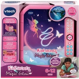 VTECH Kidisecrets Magic Glow - Journal intime électronique avec stylo à encre invisible - Version française - Multicolore - Pour enfants