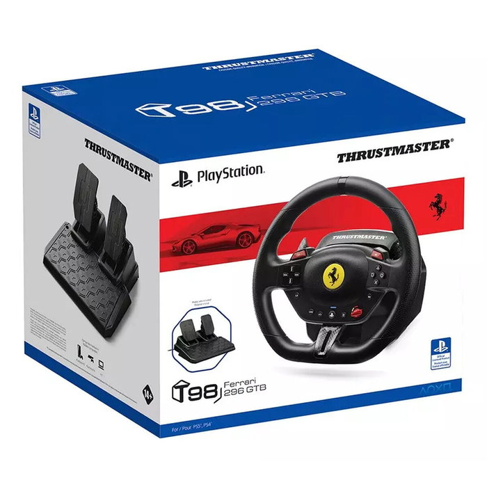 Thrustmaster T98-P Ferrari 296 GTB - Volant et Pédalier Noir Thrustmaster T98-P Ferrari 296 GTB - Volant et Pédalier Noir