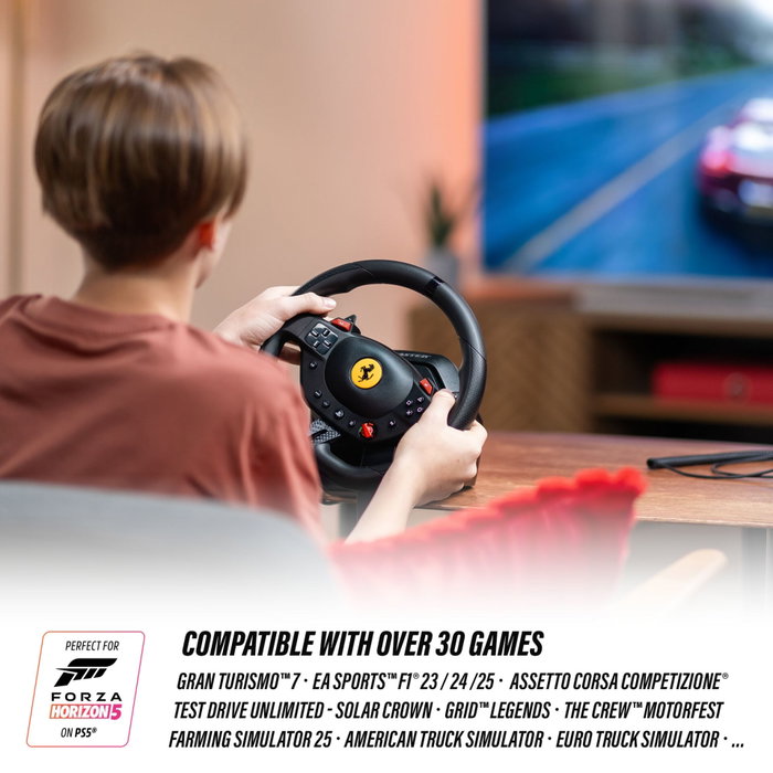 Thrustmaster T98-P Ferrari 296 GTB - Volant + pédalier - Noir Thrustmaster T98-P Ferrari 296 GTB - Volant + pédalier - Noir
