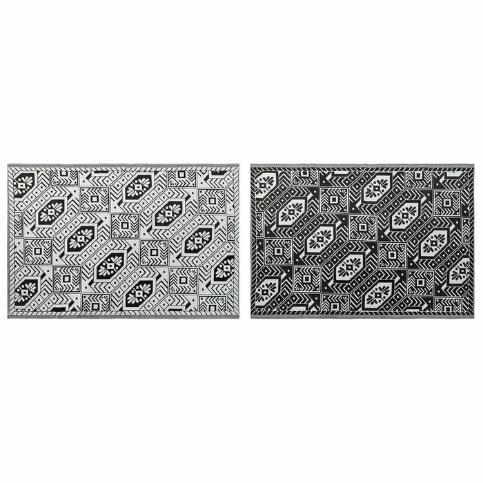Tapis DKD Home Decor Blanc Noir Ethnique (2 Unités) (150 x 210 cm) Tapis DKD Home Decor Blanc Noir Ethnique (2 Unités) (150 x 210 cm)