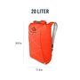 Sac à dos de montagne Sea to Summit Ultra-Sil Dry Day Pack Orange Argenté 22 L