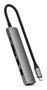 Satechi 6-en-1 Adaptateur USB-C Multiport Slim - HDMI 4K, Charge PD 100W, Ethernet Gigabit, Ports USB-A - Gris Sidéral