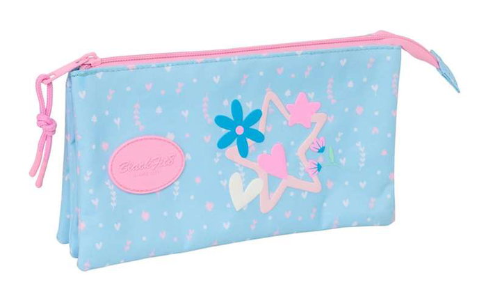 Safta Portatodo Triple Blackfit8 "Smile" - Porte-tout triplé 22 x 12 x 3 cm - Pour enfant dès 3 ans