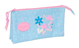 Safta Portatodo Triple Blackfit8 "Smile" - Porte-tout triplé 22 x 12 x 3 cm - Pour enfant dès 3 ans