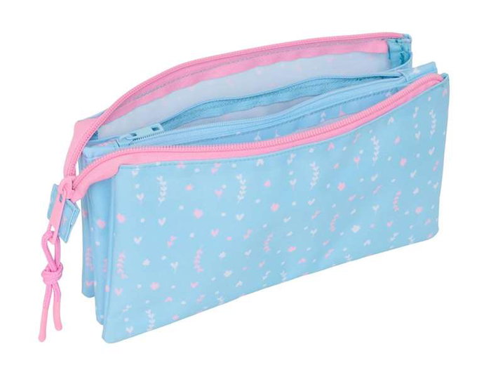 Safta Portatodo Triple Blackfit8 "Smile" - Porte-tout triplé 22 x 12 x 3 cm - Pour enfant dès 3 ans
