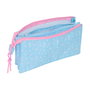 Trousse Fourre-Tout Triple BlackFit8 Smile Rose Bleu clair 22 x 12 x 3 cm