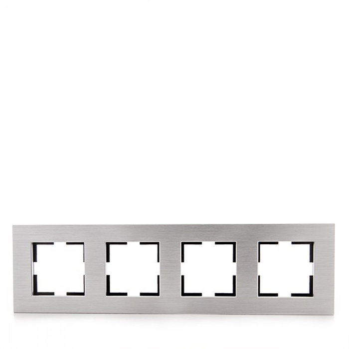 Panasonic Cadre Onvella 4 éléments Aluminium Eloxal Argent Panasonic Cadre Onvella 4 éléments Aluminium Eloxal Argent