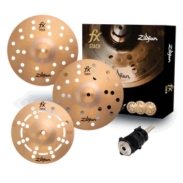 Zildjian Stack 10" FX avec système de montage Cymbolt, 8" 10" 12" 14" en B8 Thin Traditional