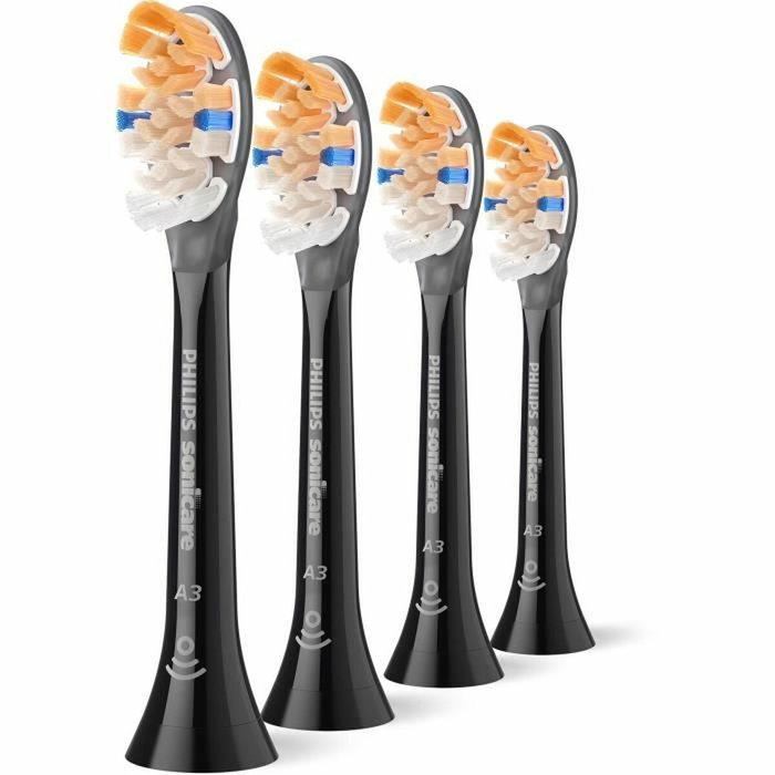 Philips HX9094/88 Têtes de brosse Sonicare A3 Premium All-in-One, Noir, Lot de 4