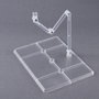 BANDAI HOBBY Base d'exposition Action Base 8 transparente pour figurines lourdes et Master Grade, avec 2 bases et 2 bras de support