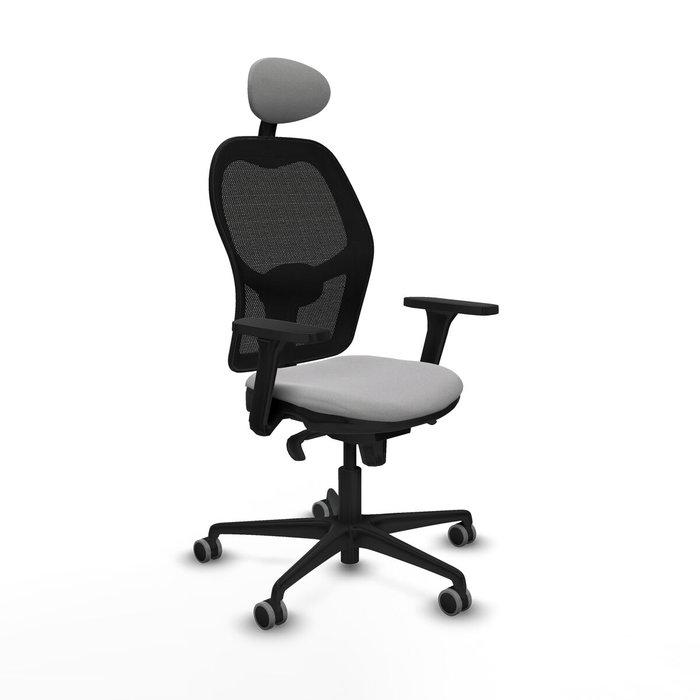 Piqueras y Crespo Chaise de Bureau avec Appui-tête Jorquera 3D036G1 Gris clair Piqueras y Crespo Chaise de Bureau avec Appui-tête Jorquera 3D036G1 Gris clair