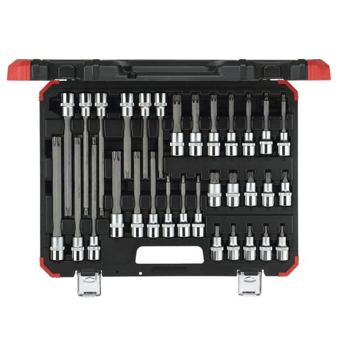 Gedore red Jeu de 32 douilles pour tournevis 1/2 TX Gedore red Jeu de 32 douilles pour tournevis 1/2 TX