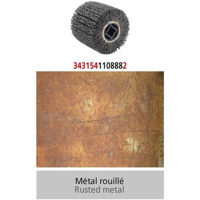 Fartools Brosse abrasive carbure de silicium REX120C / REX200