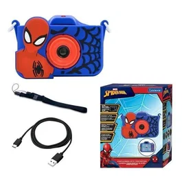 LEXIBOOK Appareil photo enfant Spiderman 4 en 1 avec protection et recharge USB-C - À partir de 3 ans - Carte mémoire incluse