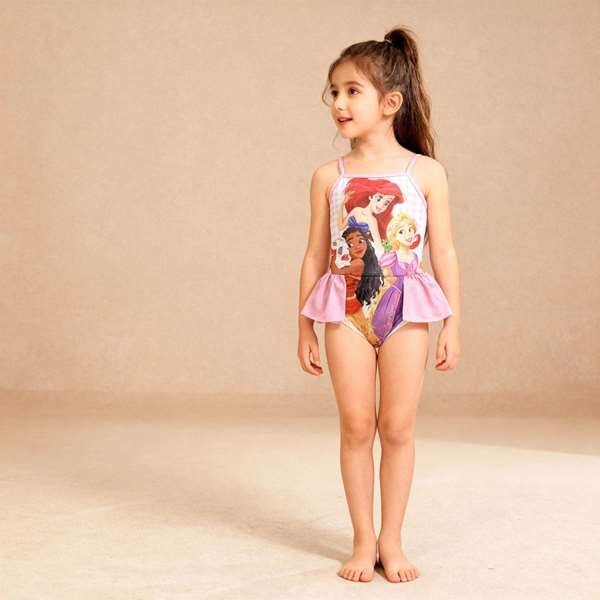 Maillot de bain Princess La Petite Sirène 6 ans - Modèle assorti Rose clair - Taille 6 ans Maillot de bain Princess La Petite Sirène 6 ans - Modèle assorti Rose clair - Taille 6 ans