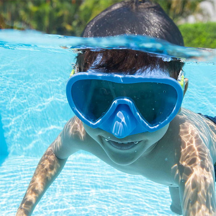 Bestway Masque de Plongée Adulte Bande Anatomique Couleur Assortie +14 Ans Plage et Piscine 22052