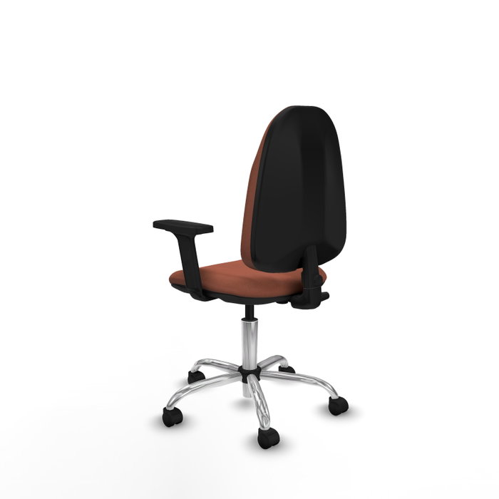 PIQUERAS Y CRESPO Chaise de bureau Algarra marron avec mécanisme de contact permanent