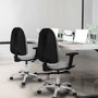PIQUERAS Y CRESPO Chaise de bureau Algarra marron avec mécanisme de contact permanent