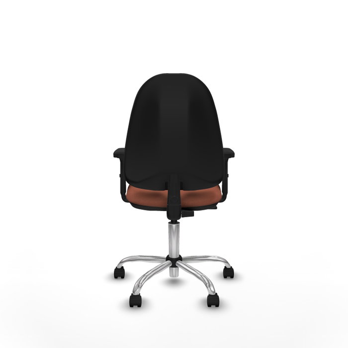 PIQUERAS Y CRESPO Chaise de bureau Algarra marron avec mécanisme de contact permanent