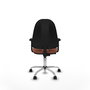 PIQUERAS Y CRESPO Chaise de bureau Algarra marron avec mécanisme de contact permanent