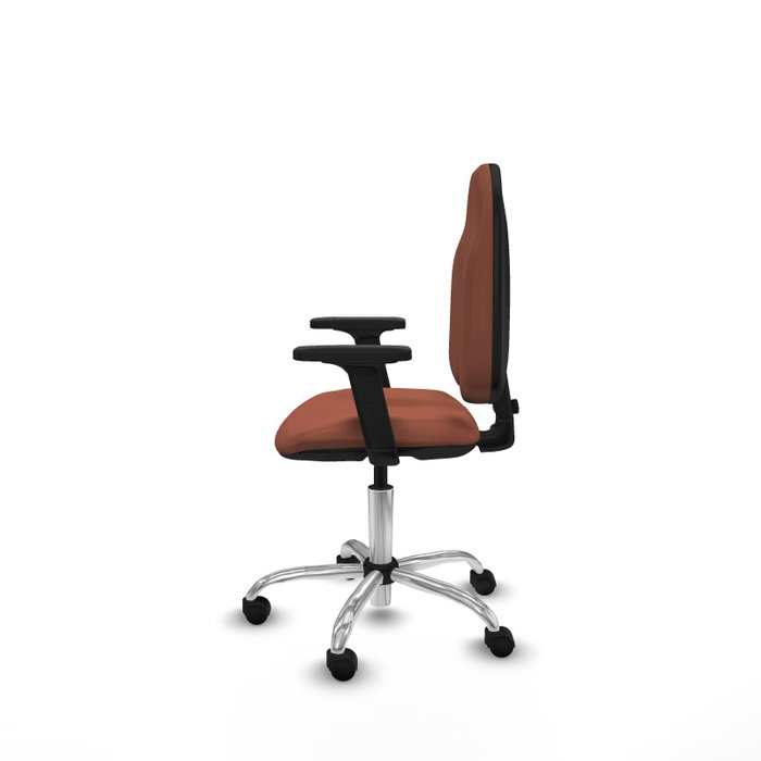 PIQUERAS Y CRESPO Chaise de bureau Algarra marron avec mécanisme de contact permanent