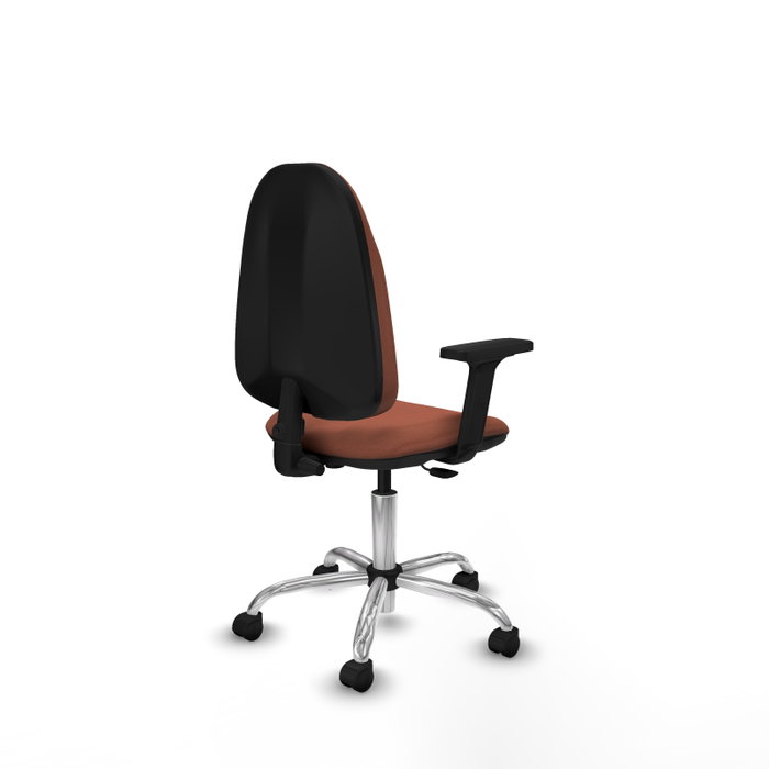 PIQUERAS Y CRESPO Chaise de bureau Algarra marron avec mécanisme de contact permanent