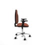 PIQUERAS Y CRESPO Chaise de bureau Algarra marron avec mécanisme de contact permanent