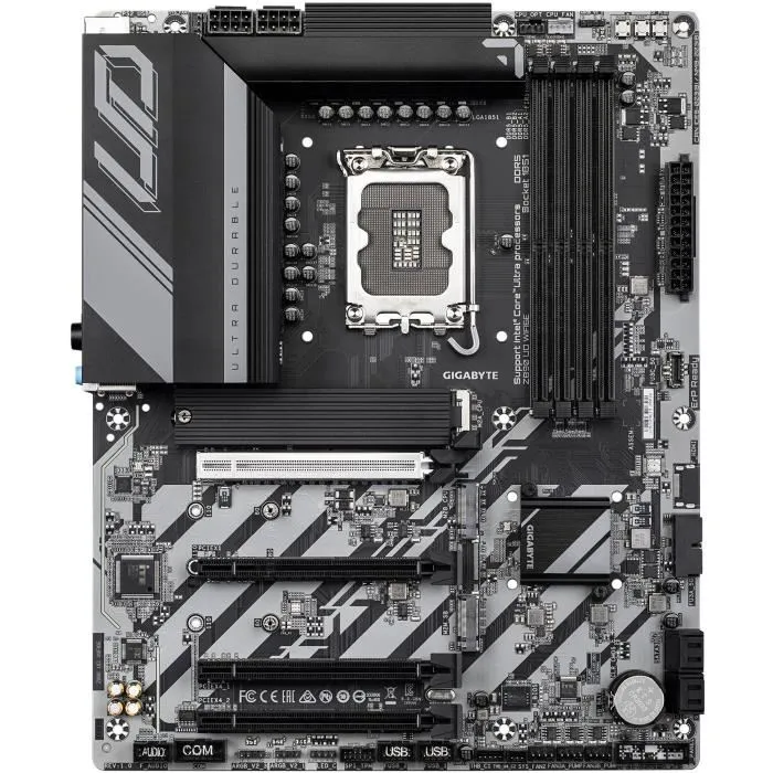 Gigabyte Carte mère Z890 UD ATX Socket LGA1851 Wi-Fi 6E 2.5GbE USB 4 pour Intel Core Ultra Série 2 - 12+1+2 Phases - DDR5 jusqu'à 8800MHz - PCIe 5.0