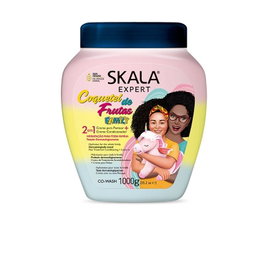 Skala - Crème Après-Shampoing et Masque Capillaire Cocktail de Fruits 1000 mL - Vegan - Méthode Curly - Brillant intense, réparation et douceur