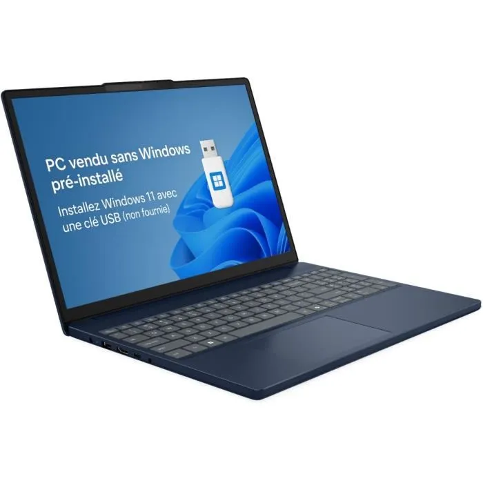 Lenovo IdeaPad Slim 3 16IRH10 - PC Portable 16" WUXGA IPS - Processeur Intel Core i7-13620H - 24 Go RAM - 1 To SSD - Clavier AZERTY - Sans Système d'exploitation Lenovo IdeaPad Slim 3 16IRH10 - PC Portable 16" WUXGA IPS - Processeur Intel Core i7-13620H - 24 Go RAM - 1 To SSD - Clavier AZERTY - Sans Système d'exploitation