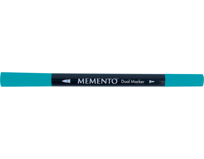 Tsukineko MEMENTO Feutre d'illustration double pointe ardor verde azulado Tsukineko MEMENTO Feutre d'illustration double pointe ardor verde azulado