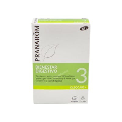 Pranarom P.Acabado P.Acabado Oleocaps+ Plus 3 Bien-être Digestif 30 Capsules Pranarom P.Acabado P.Acabado Oleocaps+ Plus 3 Bien-être Digestif 30 Capsules