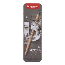 Bruynzeel Étui de 6 crayons graphite Expression