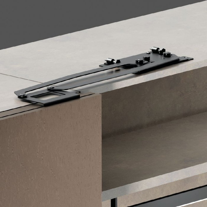 TERNO Bisagra SPIN Ouverture 450mm-600mm, Largo 600mm, pour meubles et portes, installation facile