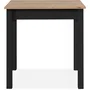 Table à Manger CAPRI Carré 4 Personnes 90x67x76 cm – Chêne Artisan & Noir