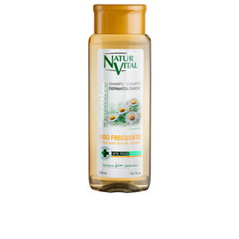 Natur Vital Shampoing Cheveux Sensibles Camomille 300 ml Hypoallergénique Purifiant et Rééquilibrant