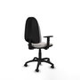 PIQUERAS Y CRESPO Chaise de bureau Algarra, simili cuir blanc, accoudoirs 1D