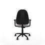 PIQUERAS Y CRESPO Chaise de bureau Algarra, simili cuir blanc, accoudoirs 1D