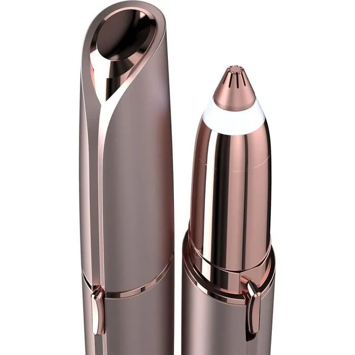 Flawless Brows Tondeuse de précision pour sourcils Rechargeable hypoallergénique Blanc