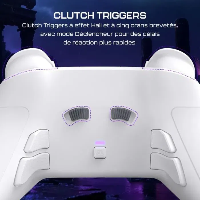 Victrix Pro BFG Reloaded - Manette sans fil modulaire Xbox - Compatible Xbox Series X|S, Xbox One, PC - Technologie Hall Effect, module Fightpad 6 boutons, gâchettes Clutch - Blanc