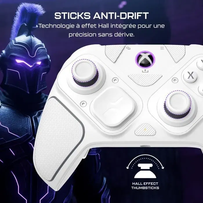 Victrix Pro BFG Reloaded - Manette sans fil modulaire Xbox - Compatible Xbox Series X|S, Xbox One, PC - Technologie Hall Effect, module Fightpad 6 boutons, gâchettes Clutch - Blanc