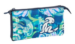 Safta Portatodo Triple El Niño "Kook" - Porte-tout triple pour enfant, dimensions 22x12x3 cm