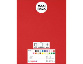 Innspiro Goma EVA rouge, 20 feuilles de 40x60cm x 2mm