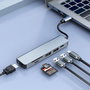 Hub USB CoolBox COO-DOCK-C-61 Gris 100 W